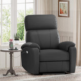 FLEXISPOT X3 Power Recliner Chair, Adjustable Electric Recliner with USB Port, Thick Cushion & Padded Back, Comfortable Faux Leather Chair for Living Room Bedroom Home Theater (Black) FLEXISPOT