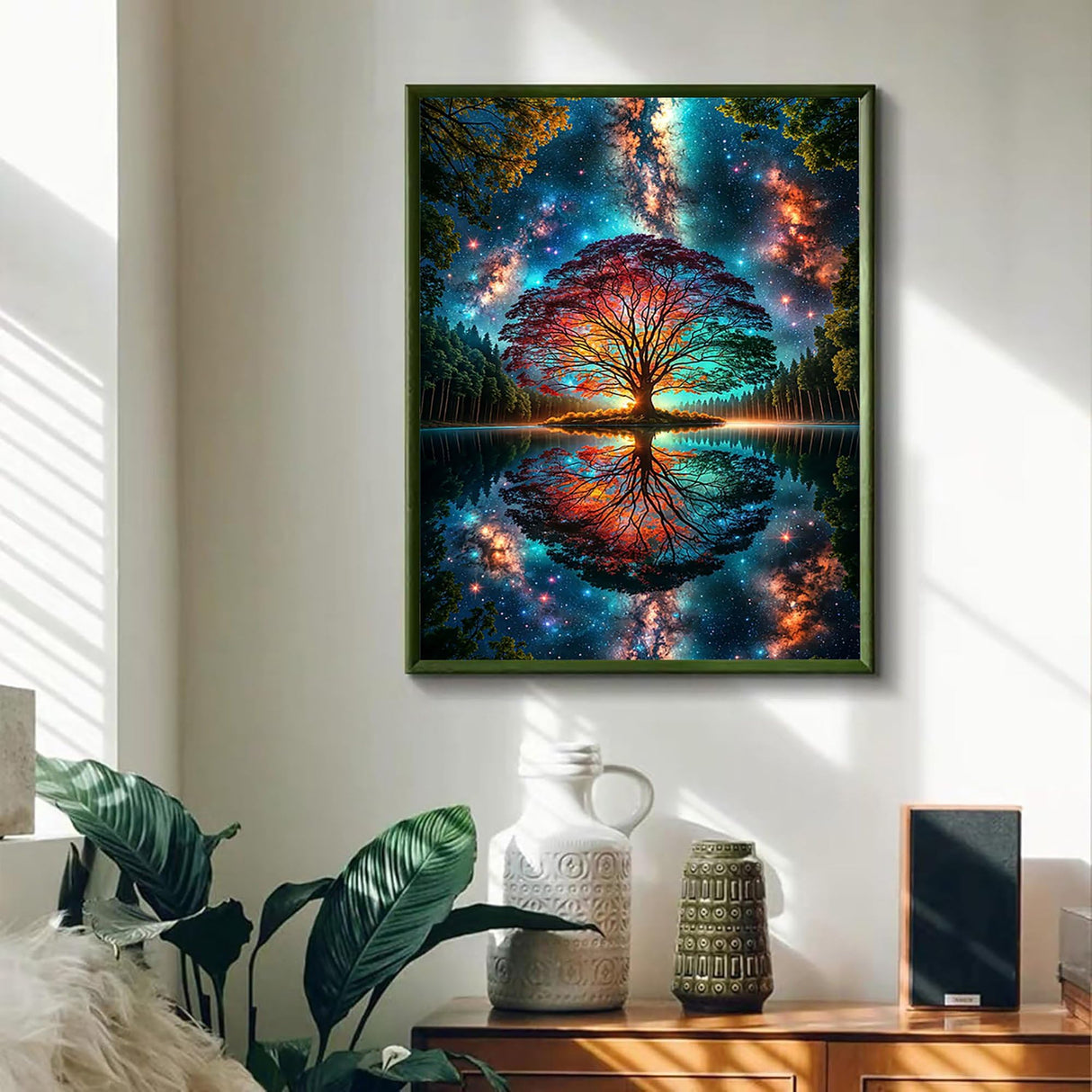 MJPHXMY Tree of Life Diamond Painting Kits for Adults, DIY Full Drill Diamond Art Kits for Beginners, Round 5D Diamond Dots Paintings, Diamonds Pictures Gem Art and Crafts Home Decor 12x16 inch MJPHXMY