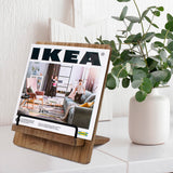 Wood Cookbook Stand Cookbook Holder: Kitchen Adjustable Cookbook Holder Recipe Stand for Counter Brown JUNSHUO