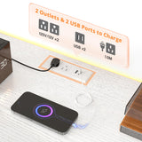 EnHomee 12 Drawer Dresser TV Stand for 65 70 75 Inch TV, 63" W Extra Long White Dresser for Bedroom with LED Lights & Power Outlets, Entertainment Center with Drawers, Fabric Dresser for Closet EnHomee