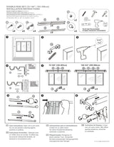 ILAISIHOME 1-1/8 Inch Diameter Farmhouse Style White Curtain Rods with Round Finial, 72-144 inch Telescoping Double Rod for window width 68-140 inch, 1 pack ILAISIHOME