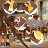 Hupeyna Wood Furniture Repair Kit, 21 Pcs Touch Up Wood Putty, Wood Fillers and Beeswax - Repair Cracks, Scratch, Hole, Discoloration for Wooden Floor, Door, Laminate, Table, Cabinet Surfaces Hupeyna