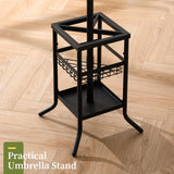 Yoobure Coat Rack Freestanding, Coat Tree with Umbrella Holder, Metal Coat Rack Stand with 12 Hooks, Modern Coat Hanger Stand for Entryway, Purse Rack Hat Rack Stand for Living Room Bedroom Office Yoobure