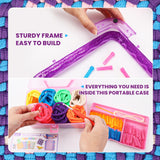 Weaving Loom Kit Toys Crafts - Arts and Crafts for Kids and Adults - Great Birthday Gifts for Girls Ages 6 7 8-12 13 Years Old - Sturdy Frame Potholder Loom Making Kits Portable Box and Craft Loops DDAI