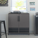SystemBuild Evolution Shelby Garage Base Cabinet 2 Door, Graphite SystemBuild Evolution