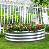 Land Guard Galvanized Raised Garden Bed 2Pcs, Planter Raised Garden Beds Outdoor, Round Clearance Raised Garden Beds for Gardening Vegetables…… Land Guard