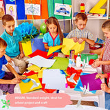 100 Sheets Arts Craft Paper for Drawing 12” x 17” White Construction Paper for Coloring, Creating, School Art Project Supplies, Standard Weight Shinok