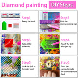 YQFCZDQ Jesus Christ Prayer Diamond Art Kits for Adults,Sunset Landscape 5D Diamond Painting Kits for Beginner,DIY Round Full Drill Diamond Dots Paintings Picture Gem Art&Crafts Home Decor 13.8x13.8in YQFCZDQ
