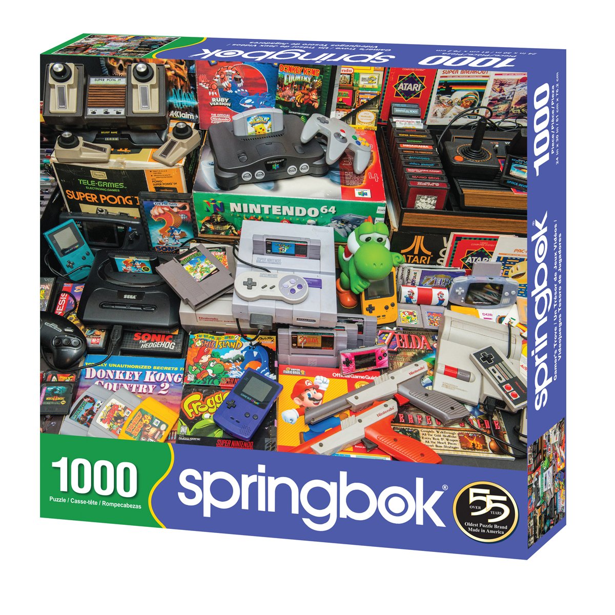 Springbok's 1000 Piece Jigsaw Puzzle Gamer's Trove, Multi