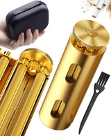 Vintage Cigarette Roller, Brass Cigarette Rolling Machine, Pure Copper Joint Roller Machine, Solid Brass Roller, Use with 70 mm Papers, Elegant and Luxurious Tobacco Roller for Men and Women ZHAOGOO