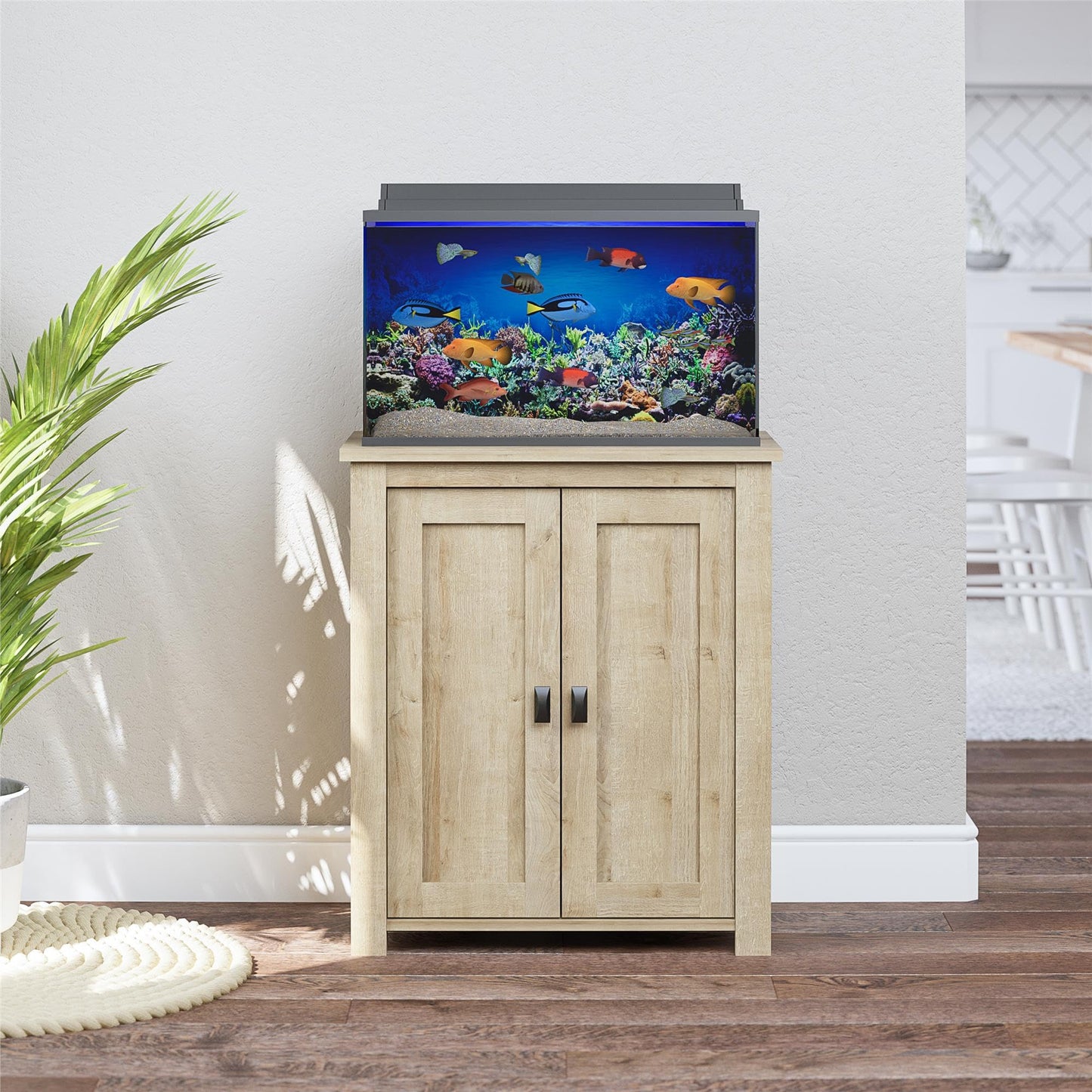 Ollie & Hutch Farmington 10-20 Gallon Aquarium or Terrarium Stand, Natural