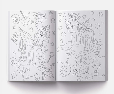 101 Unicorn Colouring Book: Fun Activity Colouring Book For Children WoodArtSupply