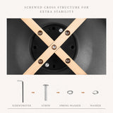 Sweetcrispy Dining Chairs Set of 8, Kitchen Room PU Leather Mid Century Modern Chairs, Upholstered Dining Desk Chairs with Wood Legs for Home Kitchen, Black Sweetcrispy