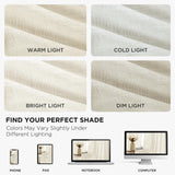 Joydeco Linen Curtains 96 inch Length 2 Panel Set, Light Filtering Curtain for Living Room Bedroom, 52 inch Wide Drapes with Rod Pocket Back Tab (96" Lx52 W, Ivory on Linen) Joydeco