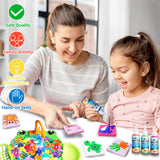 Glow in The Dark Water Craft Toy DIY Elf Kit for Boys Girls - 20 Color Gel & 12 Molds DIY Water Pets, Magic Craft Kit in Water Creative Handmade Water Art Set for Kids Age 3 4-8 8-12 Maiwaput