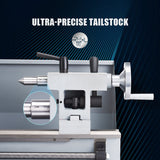 CO-Z 8"x14" Mini Lathe Machine with 600W Brushed Motor | 50-2250 rpm Wood Metal Turning Cutting Drilling Benchtop Metal Lathe with Accessories for CO-Z