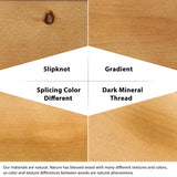 LUXOAK Rustic Pine Full Size Solid Wood Platform Bed Frame with Elegant Slat Headboard LUXOAK