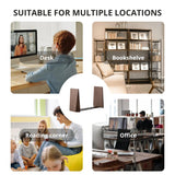 muso wood Book Ends, Handmade Wooden Bookends for Heavy Books, Creative Beveled Bookends for Shelves, Non-Skid Book Ends, Walnut-1Pair muso wood