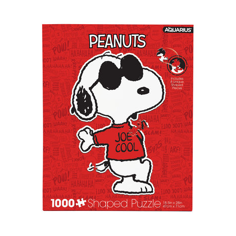 AQUARIUS - Peanuts Joe Cool Shaped 1000 Piece Jigsaw Puzzles AQUARIUS