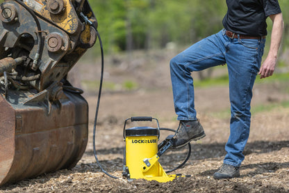 G. Gun Grease Gun - Quick and Easy Greasing - 10 Foot Flex Hose - LockNLube Grease Coupler Included - no Mess, no Waste - Industrial Strength Construction - 10,000 Psi Foot Operated - WoodArtSupply