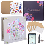 Extra Large Flower Press 11.2" x 10.7" – Press up to 10 Layers! Includes Cardboard, Blotting Paper, Greeting Cards, Ebook & More. Perfect Flower Preservation Kit for Kids & Adults Crafty and Paper