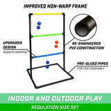GoSports Indoor/Outdoor Ladder Toss Game Set with 6 Rubber Bolos, Carrying Case and Score Trackers GoSports