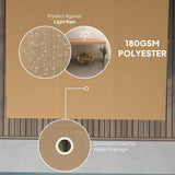 Outsunny 10' x 10' Outdoor Pergola Canopy, Metal Patio Canopy with Weather-Resistant Fabric and Drainage Holes for Backyard, Garden, Porch, Beach, Coffee Outsunny