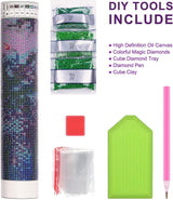 GemZono Diamond Art Kits for Adults,DIY Starry Sky Diamond Painting Kits for Adults Beginners,5D Full Drill Diamond Dots with Diamond Gem Art and Crafts for Home Wall Decor 12x16inch GemZono