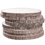 Sancodee 8 Pcs Large Unfinished Wood Slices, 10-11 Inches Wood Slabs for Centerpieces Natural Wooden Circle, DIY Wood Centerpieces for Tables Wedding Party Door Sign Decor Sancodee