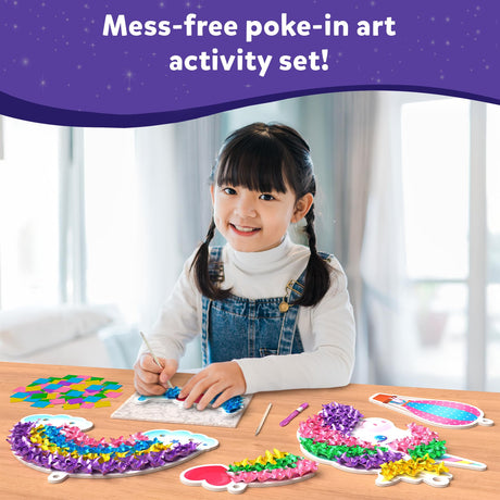 Skillmatics Poke in Art Unicorns Dream Decor & Foil Fun Unicorns and Princesses Bundle, Mess-Free Art for Kids, DIY Craft Kits, Creative Activity, Gifts for Ages 4, 5, 6, 7, 8, 9 Skillmatics