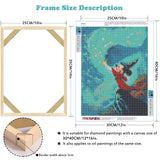 YOKSAS Frame for 30x40cm Diamond Art Painting - Wood Canvas Stretcher Bars - 9.8 x 13.8 inch Canvas Frame Assembly Kit YOKSAS