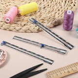 3Pcs Sliding Gauge Sewing Ruler, Metal Sewing Measuring Tool for Quilting Knitting Crafting Hemming Measuring Apausvcm