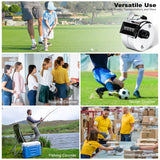 Anyongora Clicker Counter, Metal Hand Tally Counter Clicker with 4 Digit Display, Pitch Counter for Golf Stroke, Baseball, Coaching, Knitting, Lap, Row Sport, Silver Anyongora