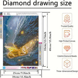 5D Dragon Diamond Painting Kits for Adults, Dragon Diamond Art Kits for Adults Beginner, DIY Full Drill Diamond Dot Gem Painting for Home Wall Decor 12x16inch BYGFHLYW