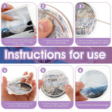 10 Pcs Blank Button Pins 2.9 inch DIY Button Pins Make Your Own Buttons Custom Button Pins with Pins Clear Picture Buttons Badges Kit for Crafts Children's Paper Craft Activities Bremorou