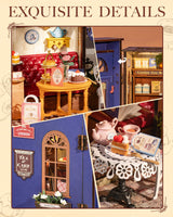 Rolife DIY Dollhouse Miniature House Kit 1:18 Edwardian Tea Room with Openable Facade, Diorama Building Model Kit Crafts for Adults Home Decor Creative Gift for Boys Girls Rolife