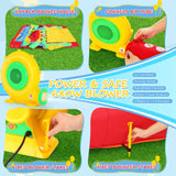 Whubefy Bounce House for Big Kids 8-12, 18 x 8.2FT Kids 3-6 Inflatable Obstacle Course w/Dual Tunnels, Large Slide, Climbing, Obstacles and Bounce Area Castle for Birthday Party, Fun Racing Game Whubefy