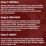 Wood Fired Pizza Oven Attachment for Most Full Sized Pellet Grills - Compatible with GMG, Traeger, Pit Boss, Camp Chef, Rec-Tec, Smoke Hollow and More Pellethead