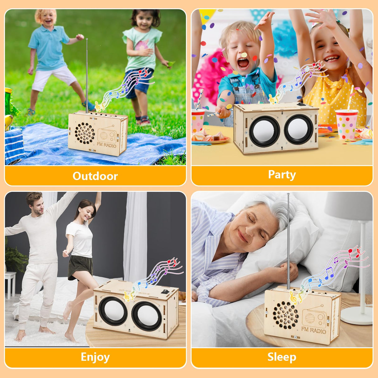 Stem Projects Toys for Boys age 8-12 12-14 Science Kit Building Own Bluetooth Speaker & FM Radio DIY Electronics Kit Science Experiments Kid 9-12 Boy Toys Birthday Gift 8 9 10 11 13 Year Old Teen Girl choopheme