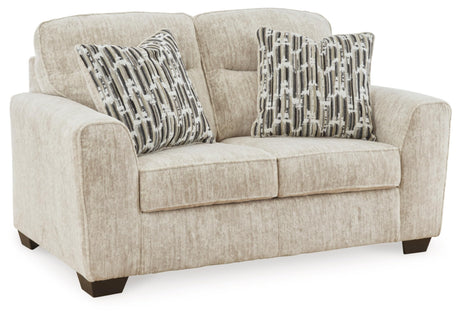 Signature Design by Ashley Lonoke Contemporary Loveseat for Living Room, Beige Signature Design by Ashley