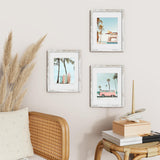 Vittanly 11x14 Picture Frame, Display Pictures 8x10 with Mat or 11x14 without Mat, Rustic Photo Frame for Wall Mounting, Distressed White, 1 Pack Vittanly