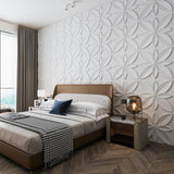 WOWSTAR 12-Pack 24"x24" Drop Ceiling Tiles, Waterproof Glue up White Ceiling Panels, 3D Wall Panels, PVC Wall Tiles, Ceiling Decor WOWSTAR