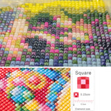 Large Diamond Painting Kits for Adults Landscape Heart Love Moon Flowers, 5D DIY Diamonds Art Crafts Full Square Drill Diamond Art Sets for New Beginners Paint by Numbers Home Wall Decoration 16x16'' Lvmuu