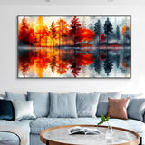 igoodom Large Diamond Painting, Landscape Large Diamond Art Kits for Adults, Full Drill Round Big Diamond Painting, DIY Gem Art and Crafts for Home Wall Decor Gift 27.5 X 15.7inch igoodom