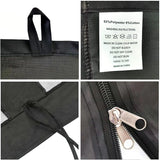 DOOSARG Mosquito Netting for Gazebo Canopy, 12x12 Universal Replacement Mosquito Netting 4-Door Zipper Black 4-Panel Sidewall Curtain (Net Only) (12x12) DOOSARG