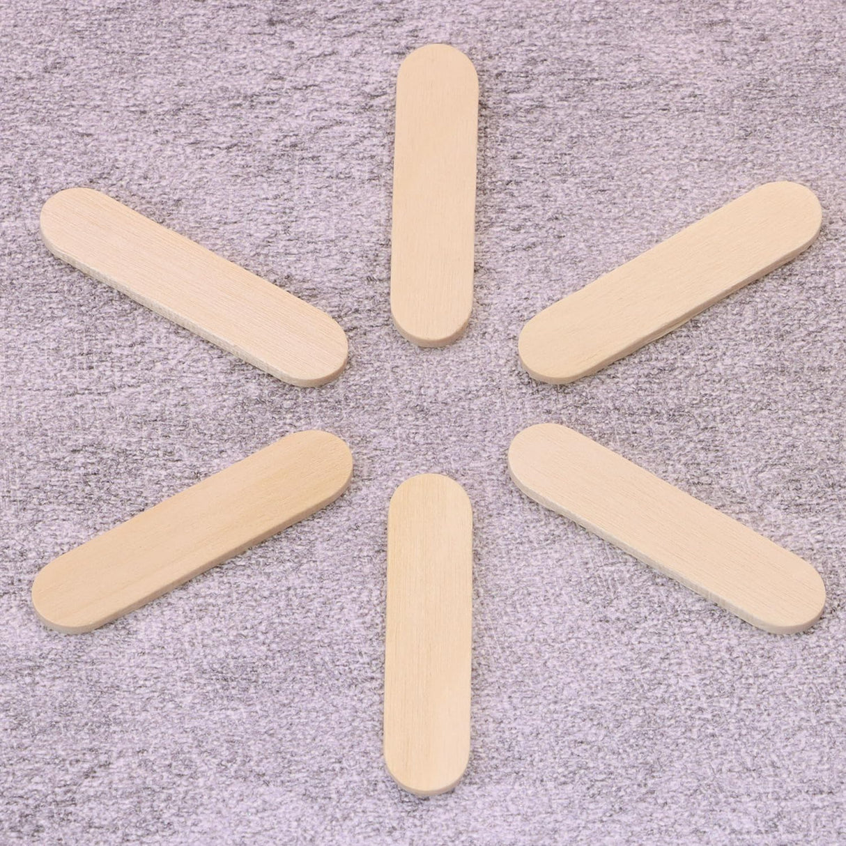 PPhtony Mini Wood Craft Sticks Small Wooden Sticks Bulk for DIY Art Christmas Ornaments Crafting Halloween Home School Painting Projects, 1.6x0.4inch (50) PPhtony