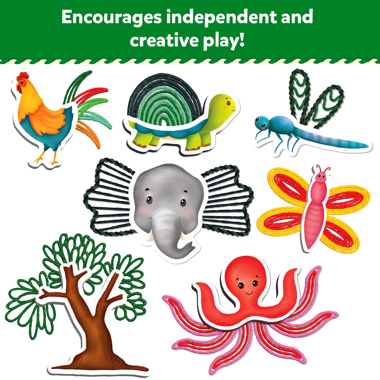 Skillmatics Waxy Window Art - 100 Bendable Waxy Sticks for Mess-Free DIY Fun, Reusable 100% Organic Beeswax Craft Kit, Travel Friendly, Creative Gifts for Girls & Boys Ages 5, 6, 7, 8, 9, 10, 11, 12 Skillmatics