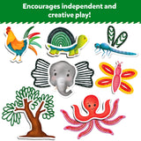 Skillmatics Waxy Window Art - 100 Bendable Waxy Sticks for Mess-Free DIY Fun, Reusable 100% Organic Beeswax Craft Kit, Travel Friendly, Creative Gifts for Girls & Boys Ages 5, 6, 7, 8, 9, 10, 11, 12 Skillmatics