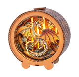 3D Puzzle Nightlight (Mechanical Dragon) 3D Wooden Puzzles for Adults DIY Crafts for Adults Christmas Decorations/Gifts for Family and Friends WOODBESTS