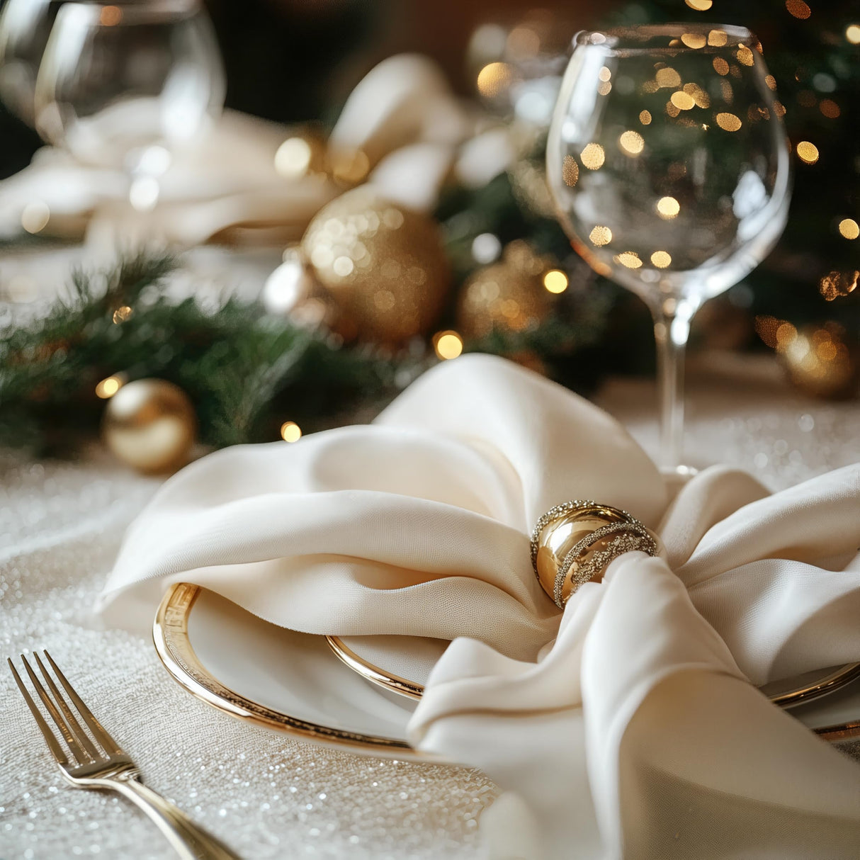 Wealuxe [24 Pack, White] 100% Polyester Soft Durable Washable Cloth Table Napkins 17 x 17 Inch Great for Restaurants, Dinners and Parties Wealuxe